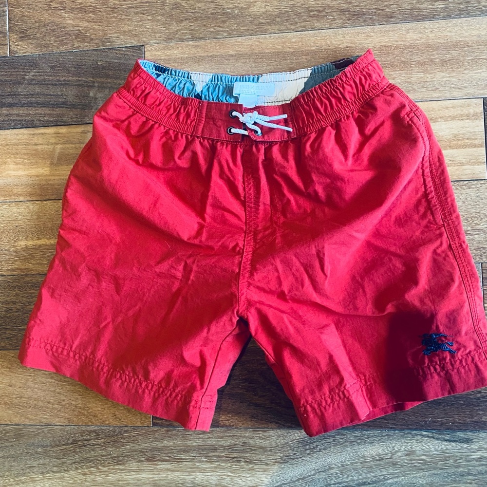 Burberry Children Red Swimshorts